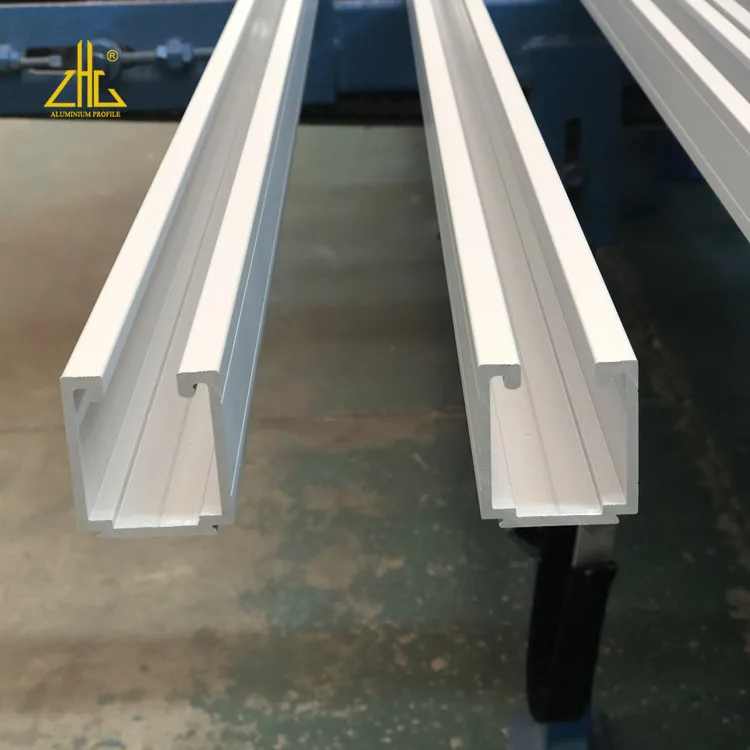 Powder Coating Aluminium Curtain Track Profile Hanging Rail Extrusion