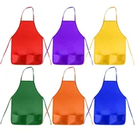 

Color Kids Aprons Children Painting Aprons Kids Art Smocks with 2 Roomy Pockets for Kitchen and Classroom (Brushes not Included)