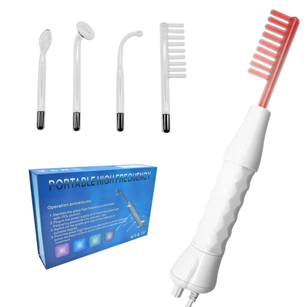 

Portable Handheld High Frequency Skin Therapy Wand Machine