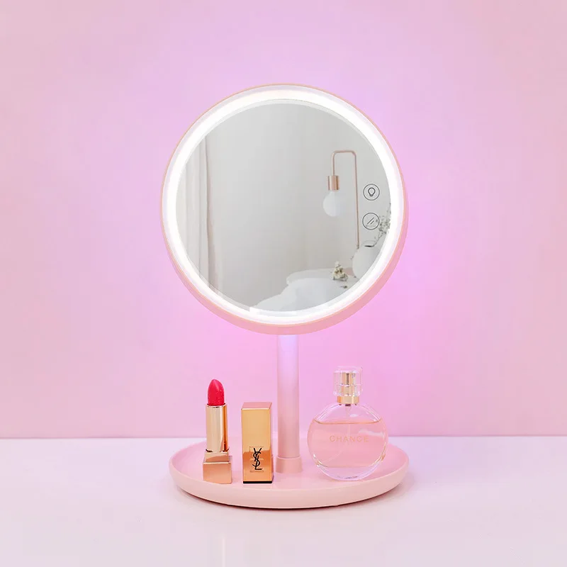 

Factory Wholesale Desk Led Lighted Makeup Vanity Lamp Mirror