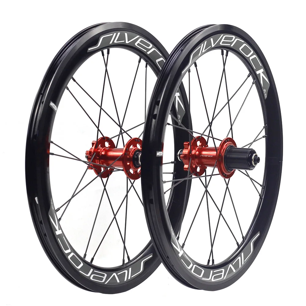 

SILVEROCK Alloy Wheels 16" 1 3/8" 349 Disc Brake 100mm 135m 40mm High Profile G2 for GUST Disc Folding Bike Urban Bicycle Wheels