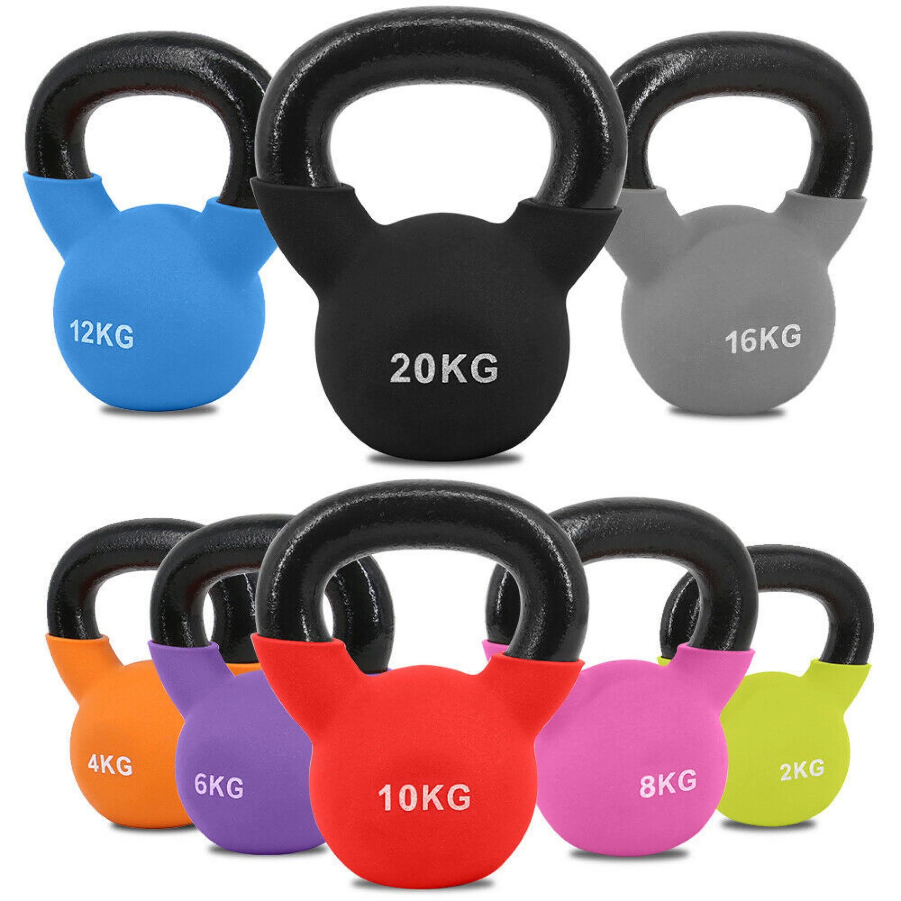 

2022 wholesale gym weight training equipment kettlebells for men women, Red/blue/yellow/black/green/orange/pink/purple/grey