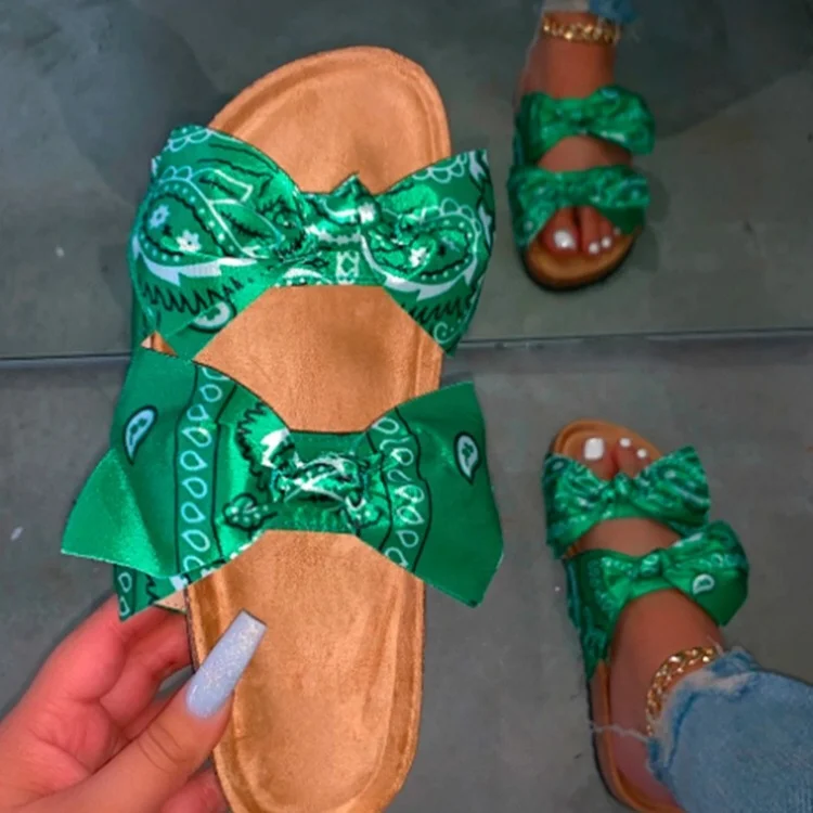 

Hot Cute Butterfly-knot Outside beach slides summer slippers for women, 9 colors