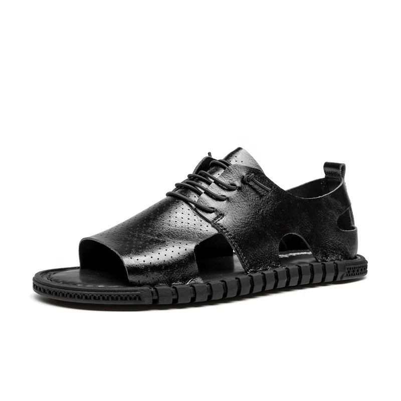 

Factory Wholesale 2021 Newest Chinese Brand Leaveland White Color Open Toe Boys Sandals Mens Stylish