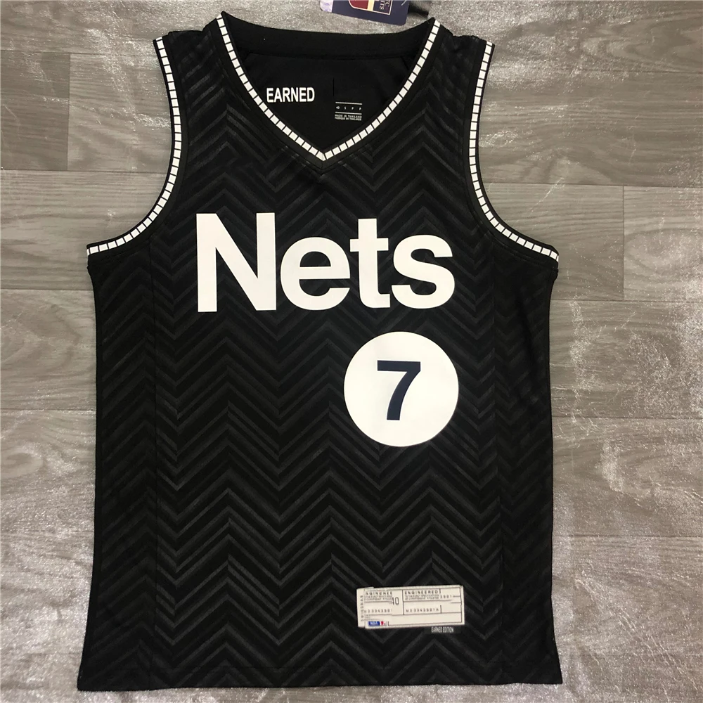 

2021 Best Quality Bklyn Nets Earned Edition Basketball jersey Durant #7 Irving #11 Harden #13 Training Sports uniform Custom, As picture