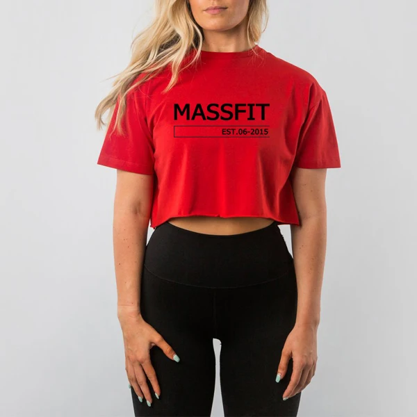 

MS gym crop tops women tees t-shirt drop shoulder tshirt women clothing