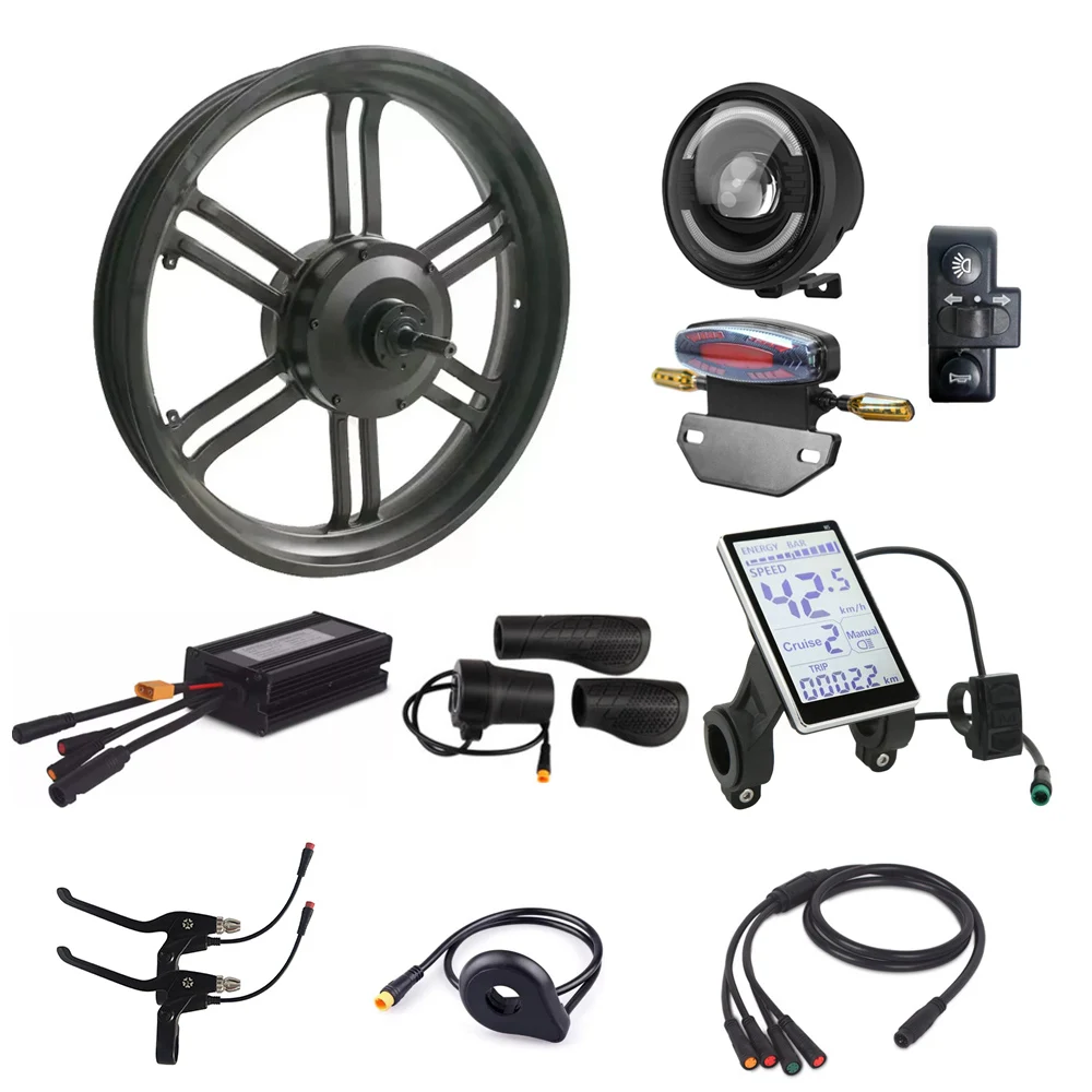 48V 750W 20x4.0 20 Inch Fat Tire Ebike Electric Snowbike Bicycle Bike Geared Hub Motor Waterproof Controller Conversion Kit