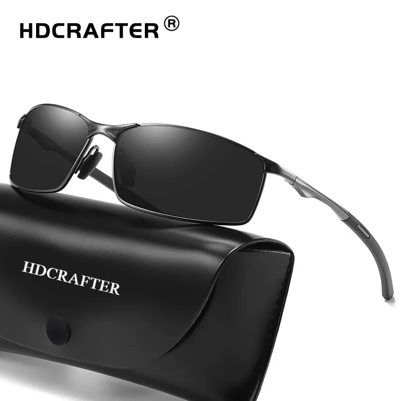 

HDCRAFTER new polarized night vision sunglasses for men with TAC uv400 OEM manufacturer custom chromotropic sun glasses 2021