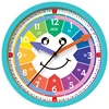 12inch customized sweep movement Kids Learning Clocks Educational plastic Wall Clock