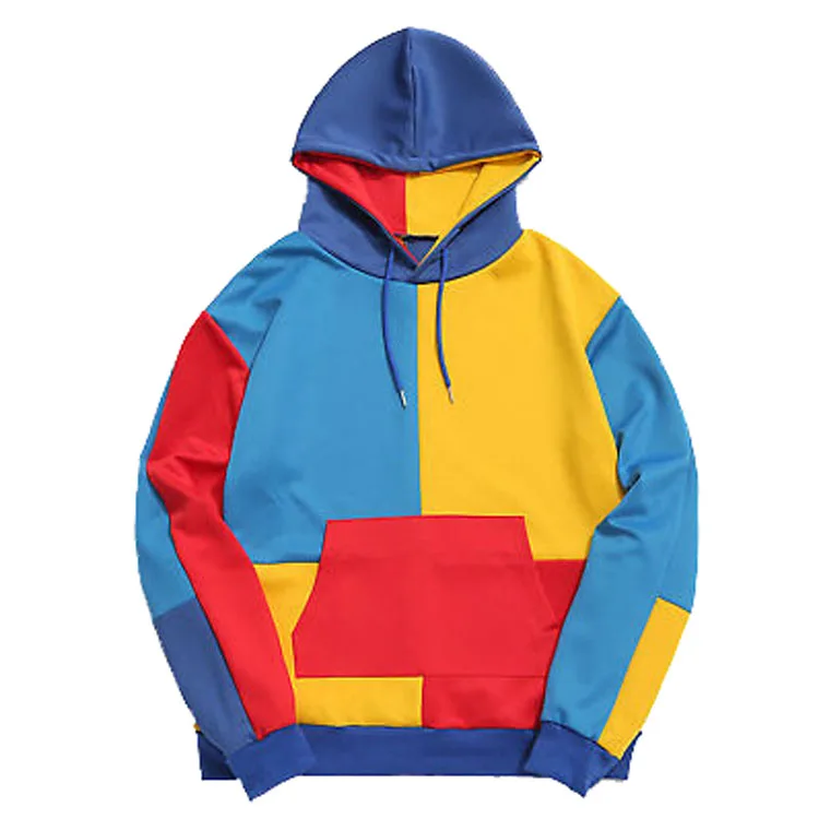 

Loose Style Different Color Block Plus Size Boys And Girls Hoodies
