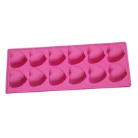 

12 cavity love silicone heart cake mould diy chocolate mold baking tool ice grid mold silicon mould for cakes can be customized