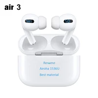 

2020 Amazon Best Selling 1:1 TWS Earbuds for Airpods Pro Super Clone Pods Airoha 1536u Wireless Earphone for Air pods 3 Pro