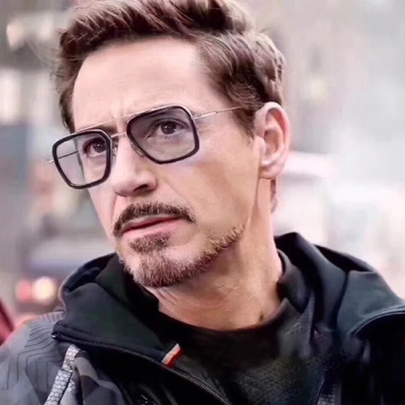 

EUROMONK Eyewear 2022 Movie Spider man Far from Home Tony Stark iron man Sunglasses Edith square Glasses Gafas De Sol