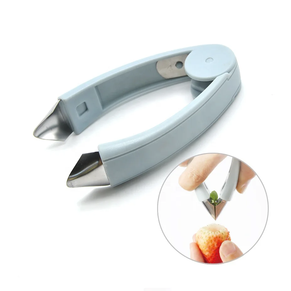 

Kitchen Accessories Gadgets Stainless Steel Fruit Cutter Tools Pineapple Seed Clip Pineapple Eye corer Strawberry defoliator, As picture