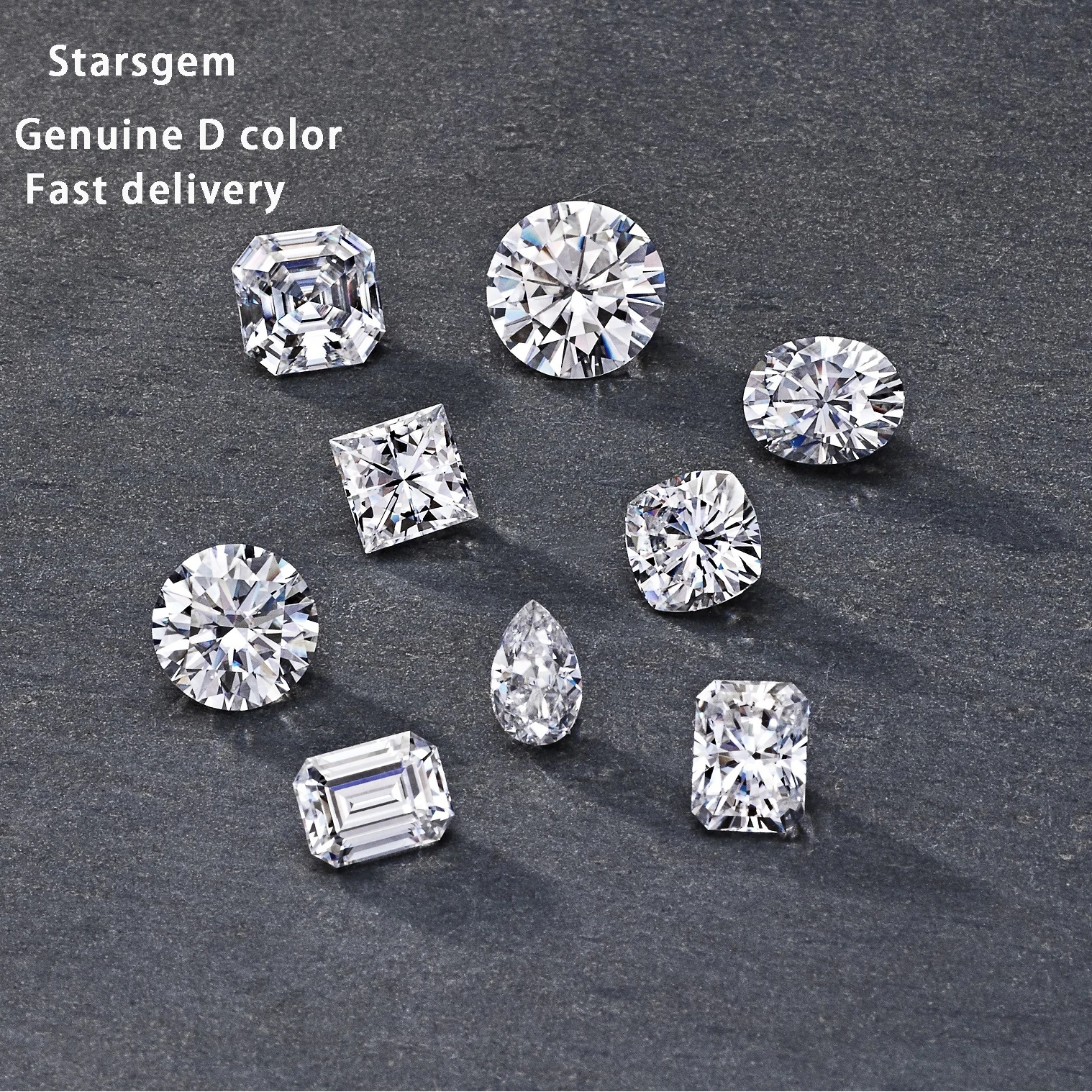 Starsgem Gemstones Manufacturers Custom Synthetic Gems Wholesale Gra Vvs Diamond Stone Loose Moissanite