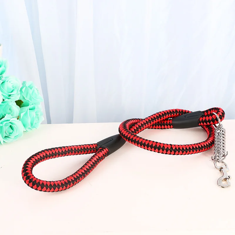 

Adjustment Safe Comfortable Spring Buckle Reflective Traction Nylon Collar Rope Pet Dog Leash Harness