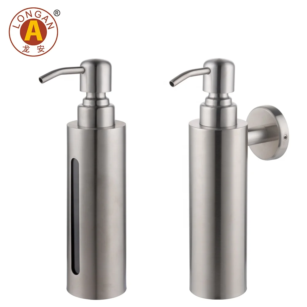 Low Price Home Shower Liquid Soap Dispenser Pump Wall Mounted Commercial Shampoo Stainless Steel Liquid Soap Dispenser 200Ml
