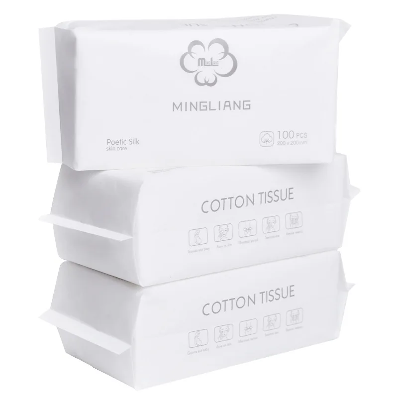 

Thickened cotton disposable facial cleanser makeup remover cotton, As shown
