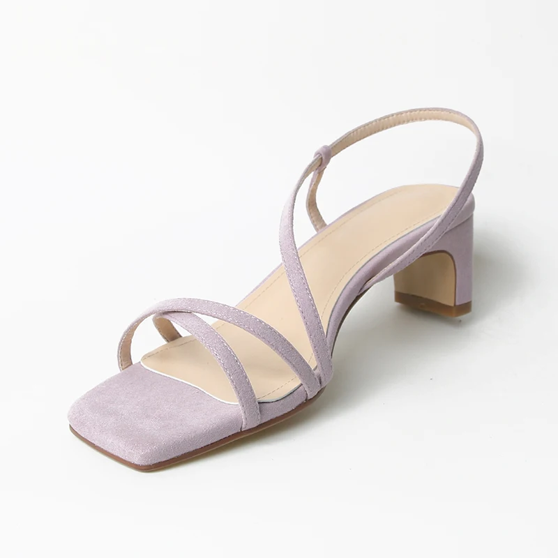 

Square toe women sandals lady block heel sandals, Customized color