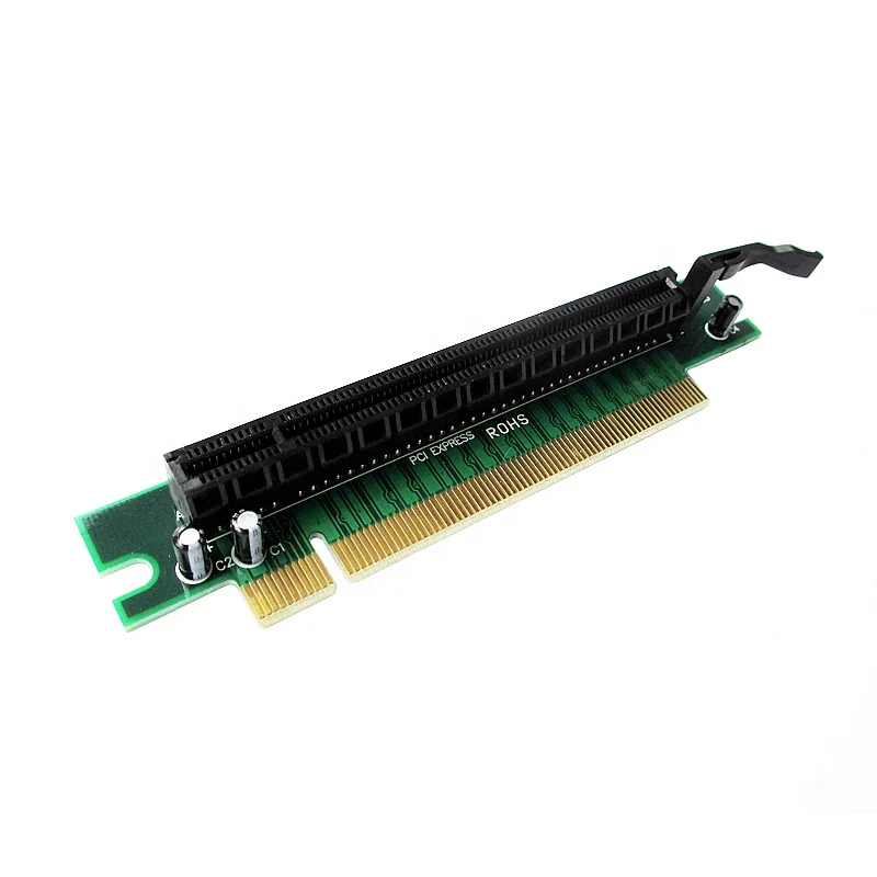 Pcie Pci Express X16 To X16 90 Degree Right Angle Riser Card For 1u 2u Pc Buy Pcie X16 To