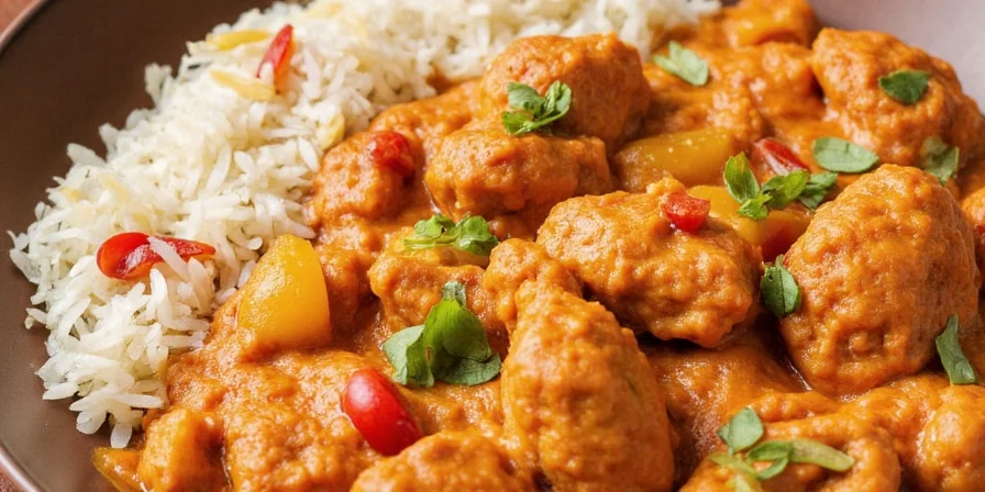 Flavor wheel highlighting spices used in Chicken Tikka Masala