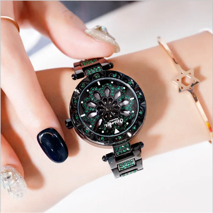 

Ready to ship Factory high quality luxury alloy quartz lucy girl beautiful fashion magnet women wrist watches