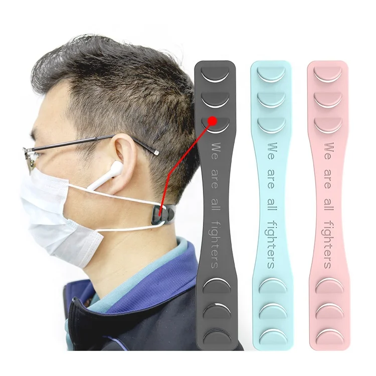 

mask extend hooks holder straps, Black, light pink, light blue