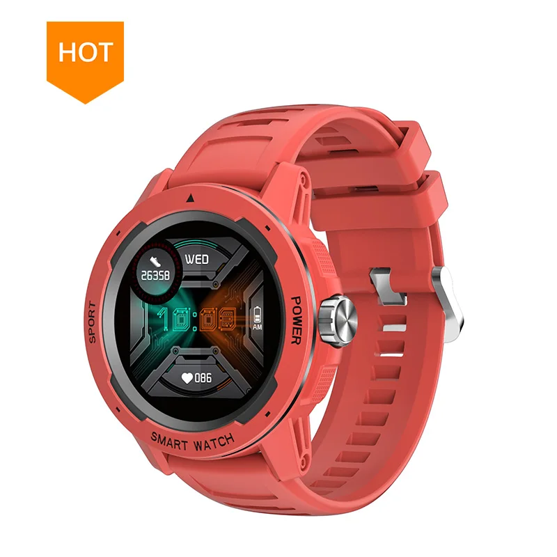 

hot sell 1.4 inch touch full screen SW218 Sports Smart Watch bluetooth Support heart rate blood pressure monitor color dispaly, Red blue gray black yellow white and so on
