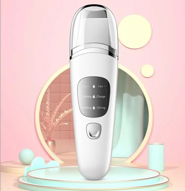 

Wholesale micro computer digital EMS professional spatula peeling beauty machine facial ultrasonic skin scrubber