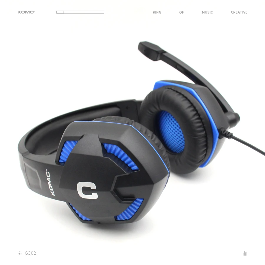 Amazon Besting selling Gaming Headset Komc G302 Wired Gaming Headphones For Headset