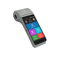 

4g android pos printer with 2d barcode scanner pda with fingerprint for KYC collections