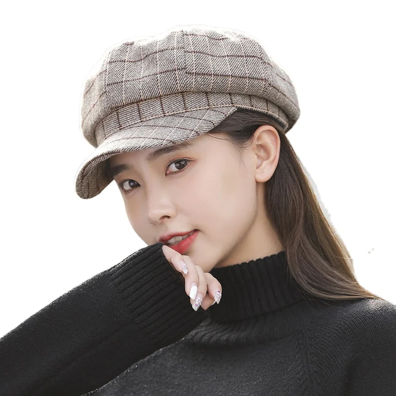 woolen beret cap