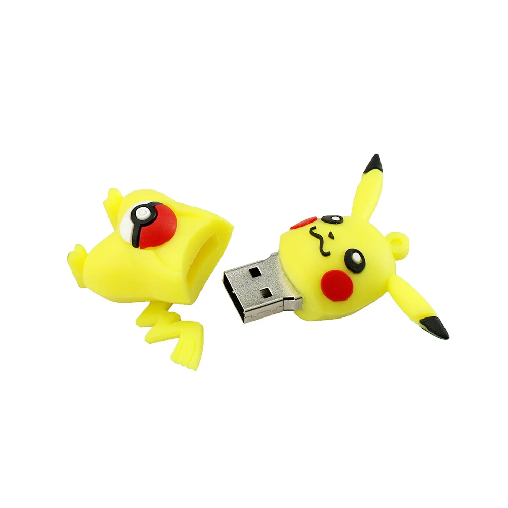 

Pendrive Cartoon Animal Cute Pokemon Pikachu Shape USB Flash Drive 8GB 16GB 32GB 64GB 128GB Pen Drive USB 2.0 Flash Memory Stick