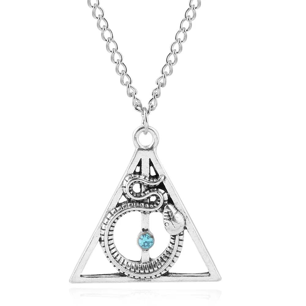 

Harried Fashion Pendant Death Hallows Necklace Vintage Triangular Always Potters For Women Jewelry Gifts