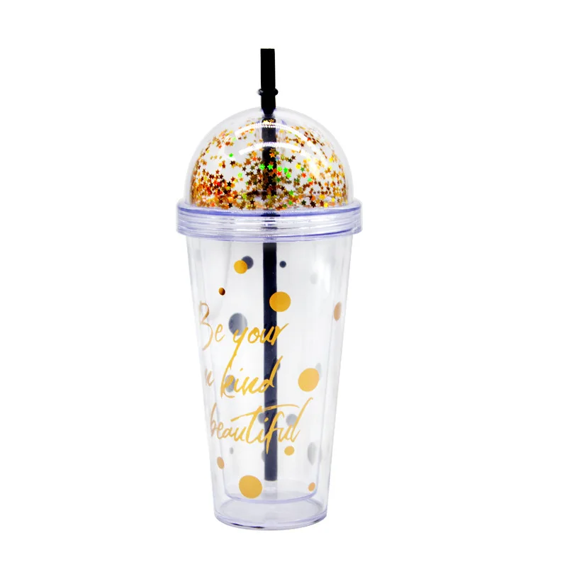 

2022 Amazon summer hot sale new cheap plastic mug coffee mug double layer plastic rivet cup tumbler with straw cover, Customized color