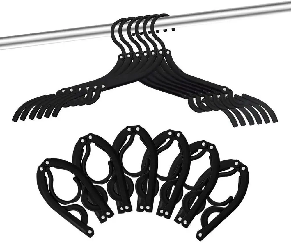 

Folding Clothes Hangers for Travel,Portable Clothes Hangers Suitable for Both Family And Travel Use, As picture