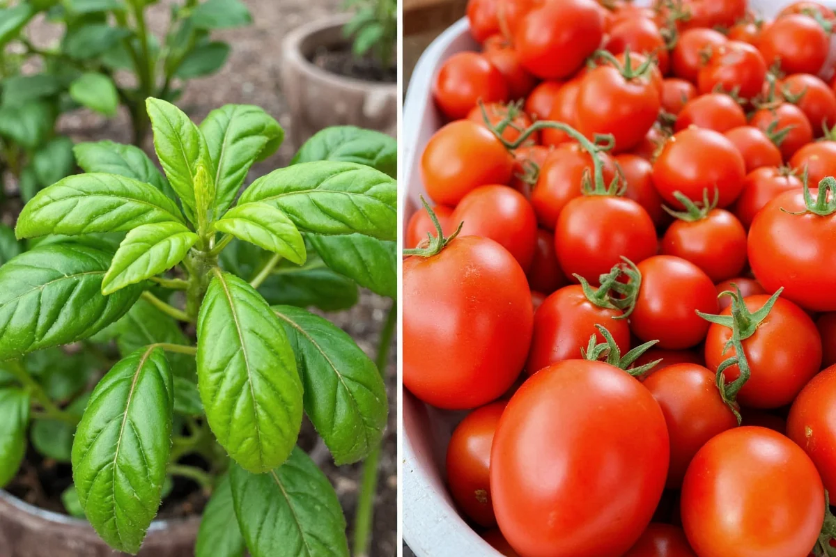 can i plant basil with tomatoes