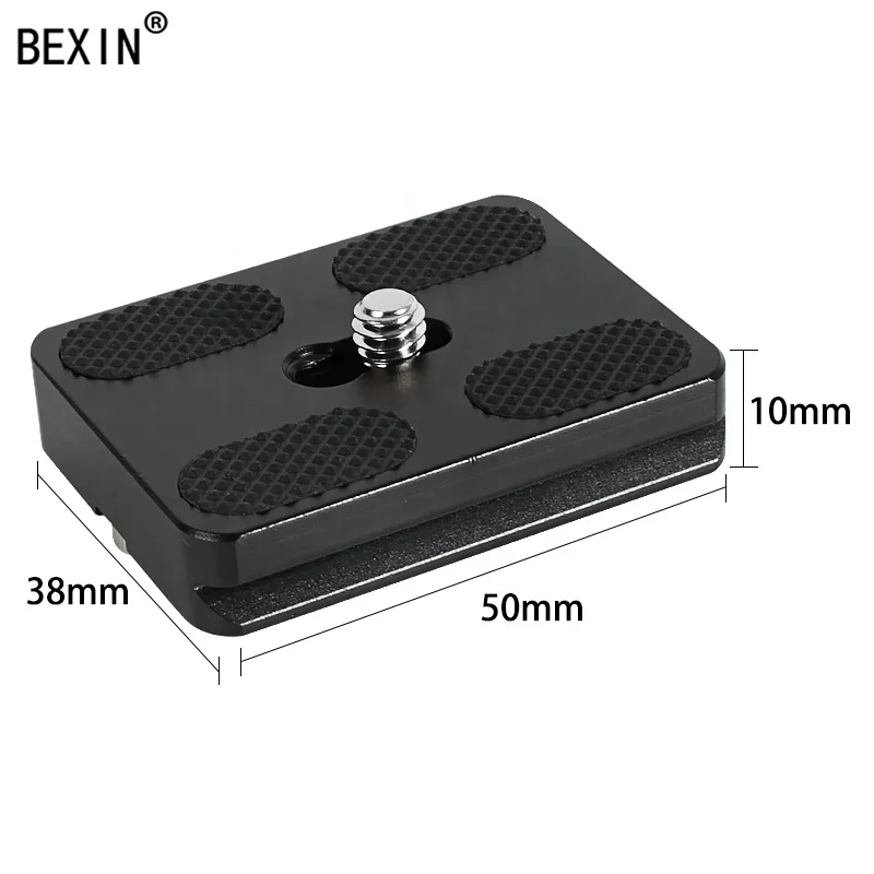 

BEXIN wholesale hot selling aluminum alloy camera plate camera quick release plate tripod plate for dslr camera ball head
