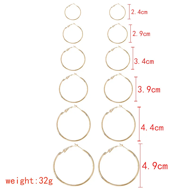 

Big Ring Statement Hoop Earrings Multilayer Round Circle Dangle Earrings For Women Jewelry Design