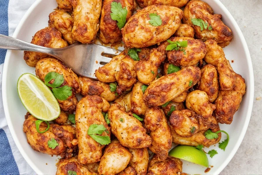 Chicken marinating in a bowl