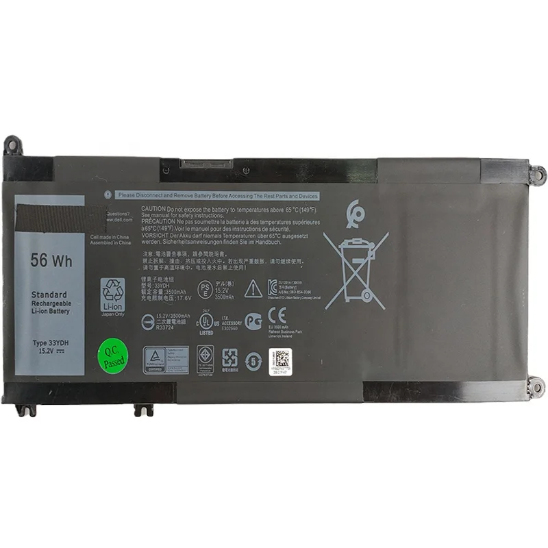 

laptop battery original 15.2V 3500mAh 56WH 15 17 7577 7000 7773 7778 7779 7786 for Vostro 7580 7570 P30E for Dell Inspiron 33YDH