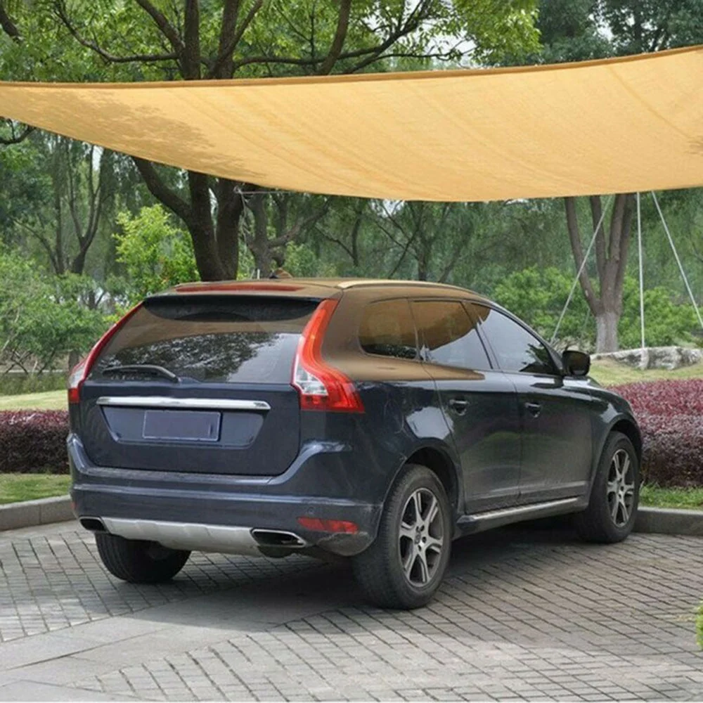 

Garden Sun Shade Sail Cloth HDPE Anti UV Rectangle Sun Shade Sail, Beige,gray,coffee brown,red or customized