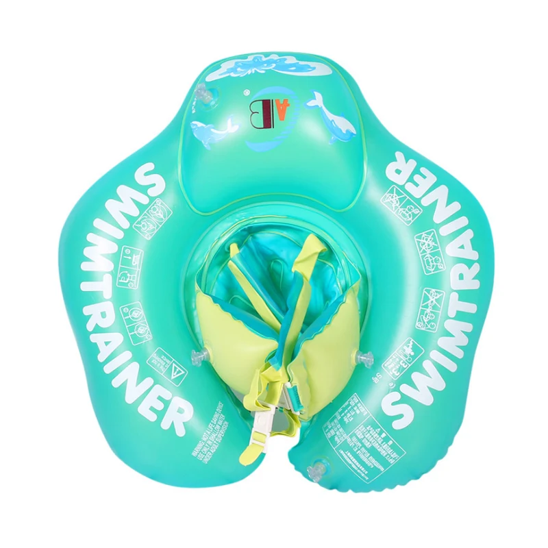 

Wholesale new upgrade baby inflatable neck seat kids pool swimming neck feather gliiter float ring infant toddler swim rings, Bule