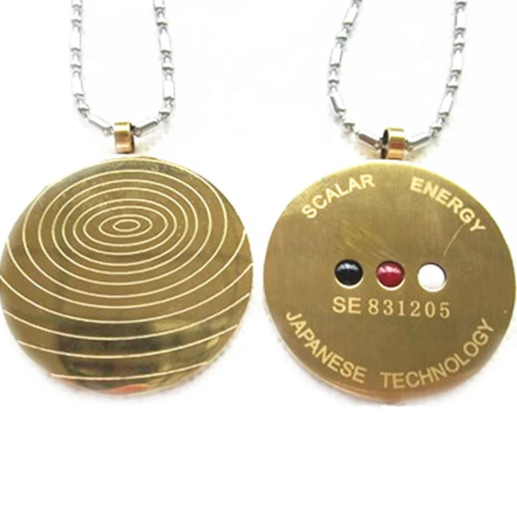 

100% Genuine Quantum Science Bio Scalar Energy Pendant, Golden