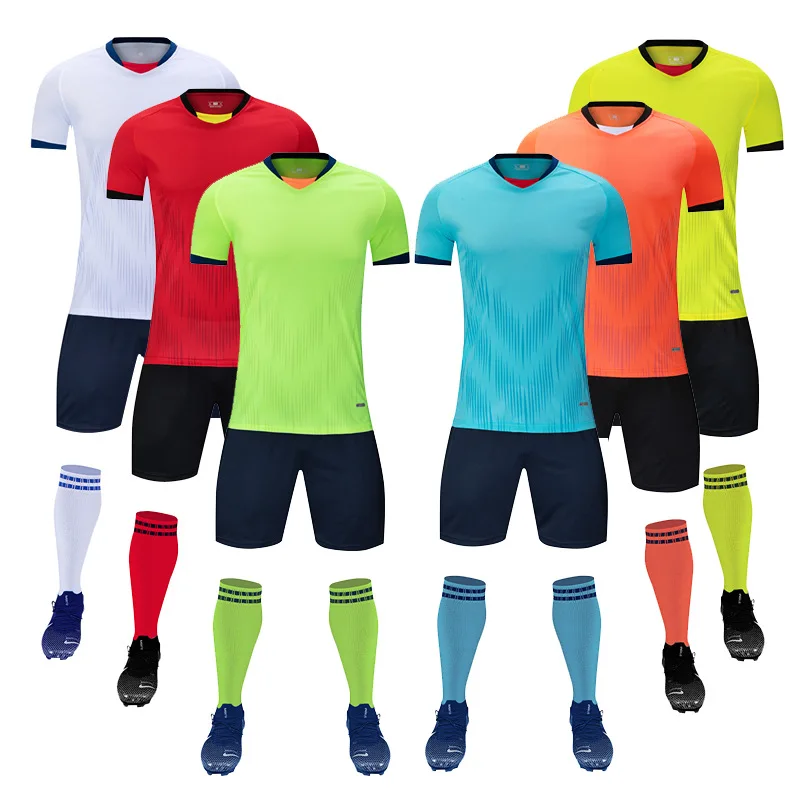 

Wholesale Short Sleeve Football Uniform Soccer Training Suit Football Jersey Shirts