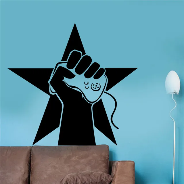

Cartoon Anime Waterproof Pentagram Game Stickers Playing Game Wall Stickers, As picture