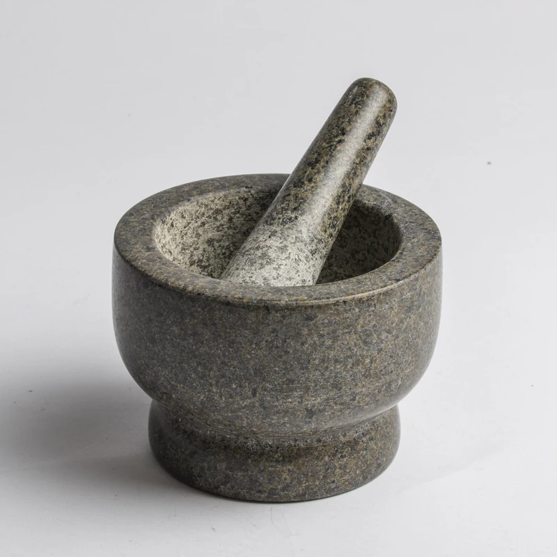stone kitchenware spice herb grinder mortar and pestle