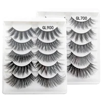 

3D false eyelashes are 5 pairs of natural soft 3D multi-layer thick eyelashes