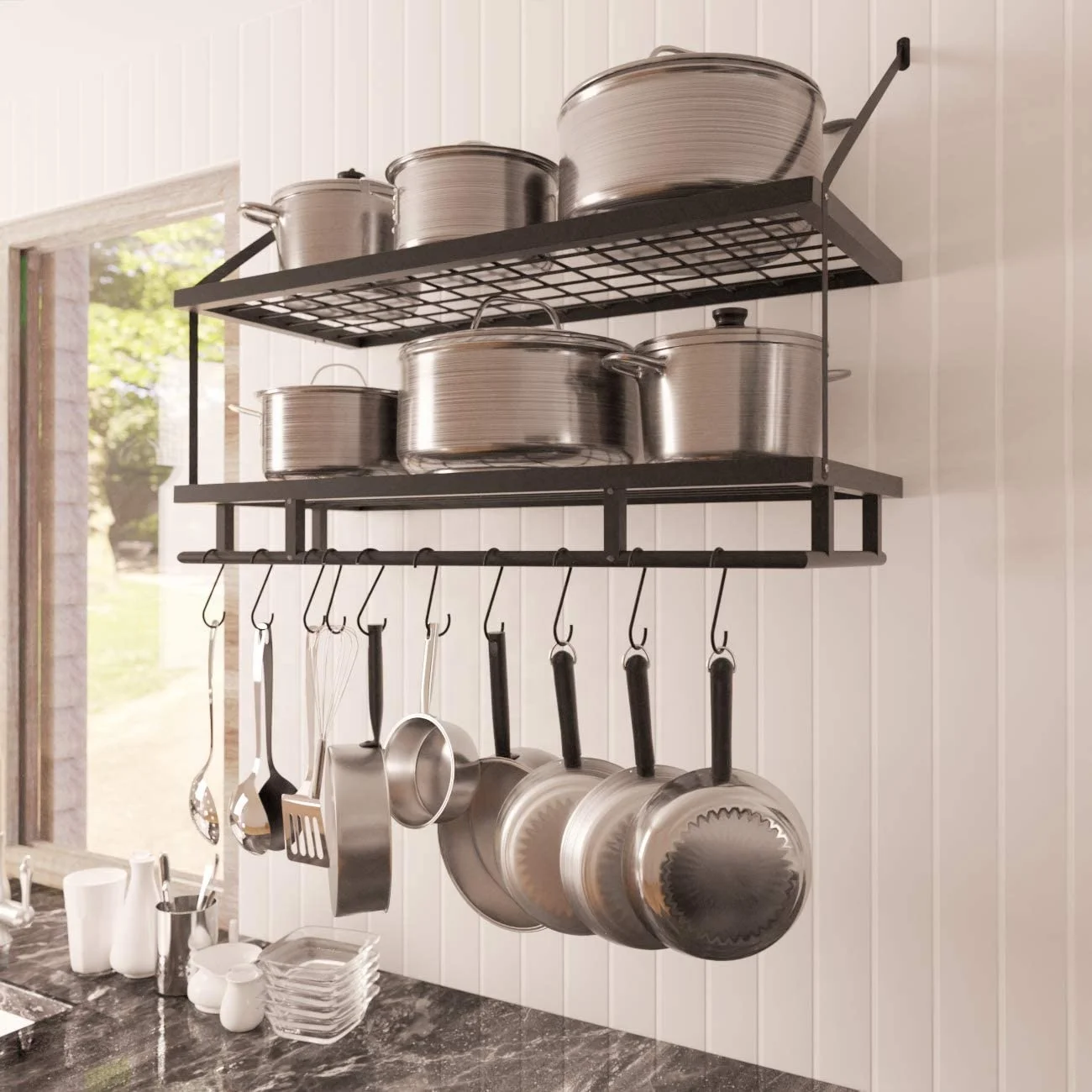 Kes 30 inch Pot Rack