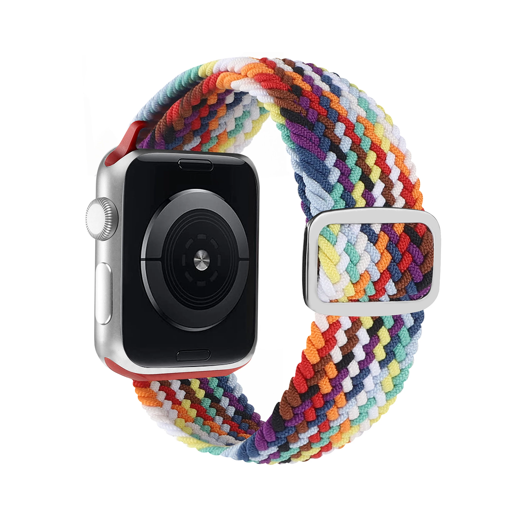 

Elastic Nylon Strap Braided for Apple Watch Strap 6/5/4/3/2/1 for Iwatch Strap Solo Loop Nylon Correa Smart Watch Band, Colorful